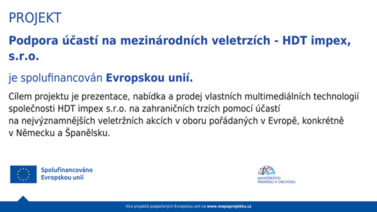 Project supporting participation in international trade fairs